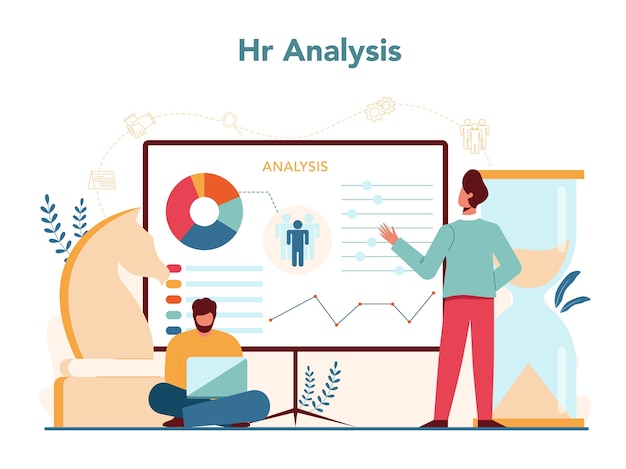 Plik wektorowy koncepcja menedżera zasobów ludzkich