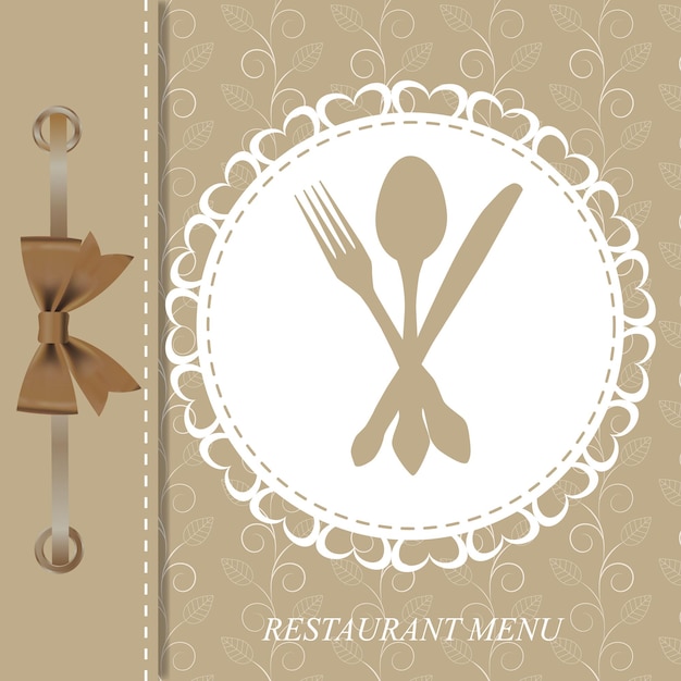 Plik wektorowy koncepcja menu restauracji.