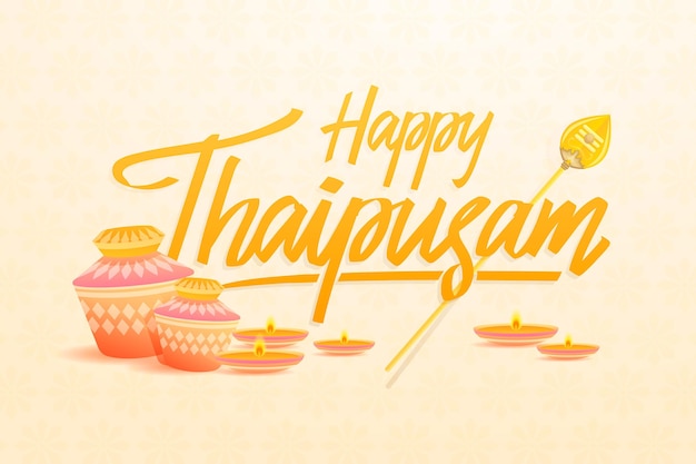 Koncepcja napisu Thaipusam