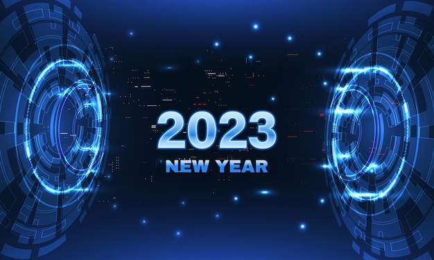 Koncepcja Odliczania Do 2023 R. Wirtualny Pasek Pobierania Z Paskiem Postępu ładowania Na Sylwestra I Zmianą Roku 2022 Na 2023