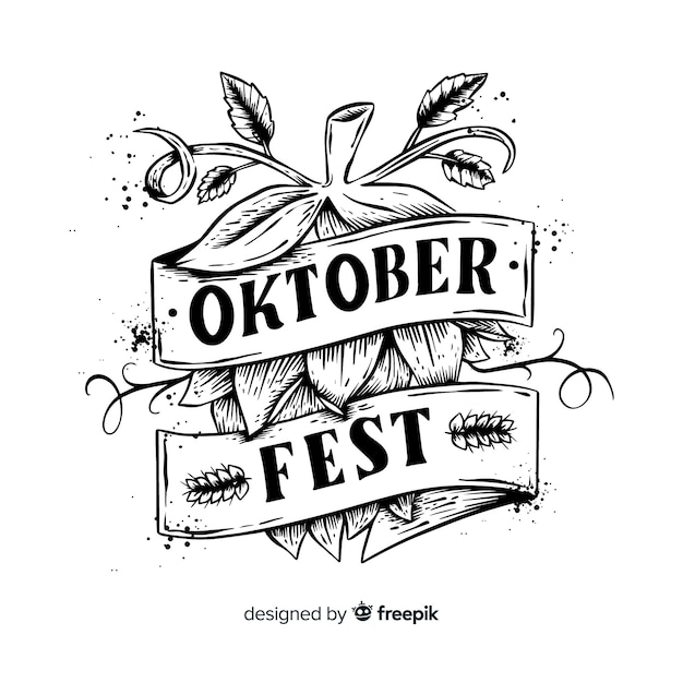 Koncepcja Oktoberfest Z Tłem Napis