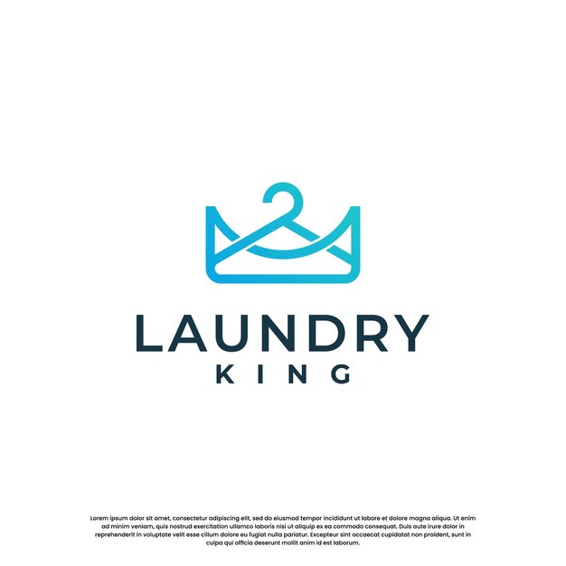 Koncepcja Projektowania Logo Clean Laundry Z Kreatywną Kombinacją