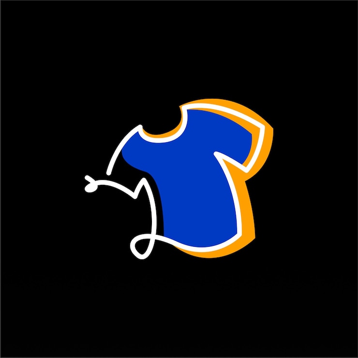 Wektor koncepcja projektowania logo koszulki odzież moda biznes wzór projektowania logo koszula wzór logo
