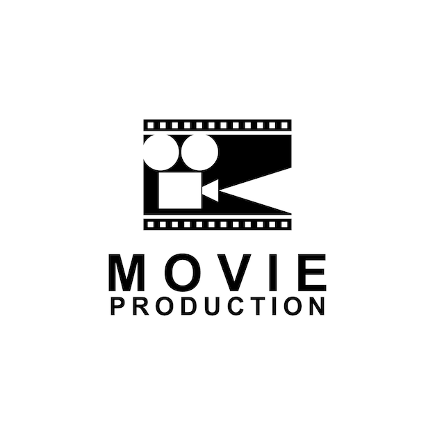 Koncepcja Projektu Logo Filmu Wektor