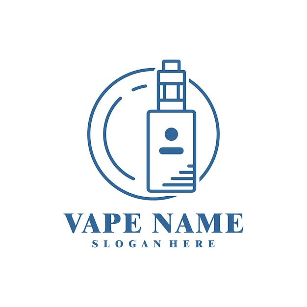 Koncepcja Projektu Logo Vape Wektor Projekt Ilustracji Vape