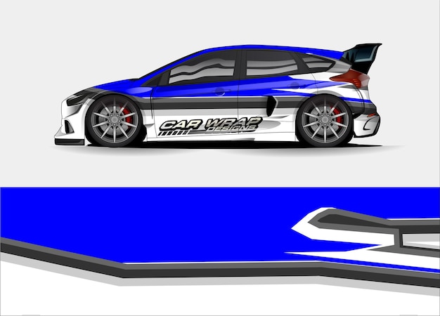 Plik wektorowy koncepcja projektu pojazdu dla brandingu naklejek