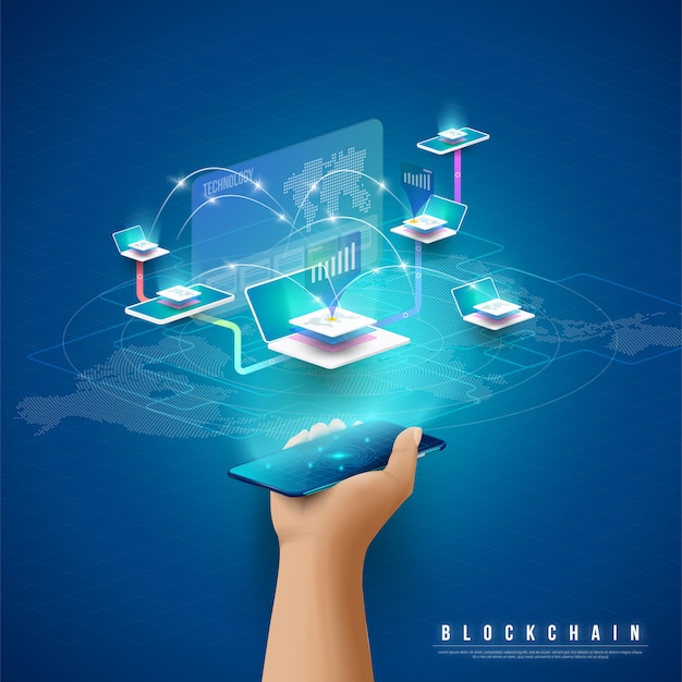 Koncepcja przetwarzania dużych danych, stacja energetyczna przyszłości, centrum danych, kryptowaluta i blockchain