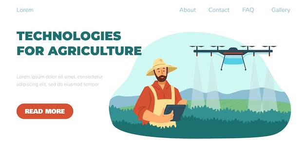 Plik wektorowy koncepcja rolnictwa precyzyjnego inteligentnego rolnictwa