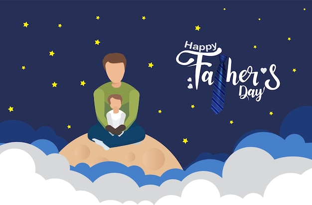 Koncepcja Szczęśliwego Międzynarodowego Dnia Ojca Może Być Wykorzystana Do Plakatu Z Kartą W Tle Broszury Internetowej