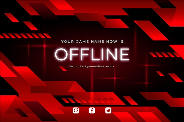 Koncepcja transparentu offline twitch