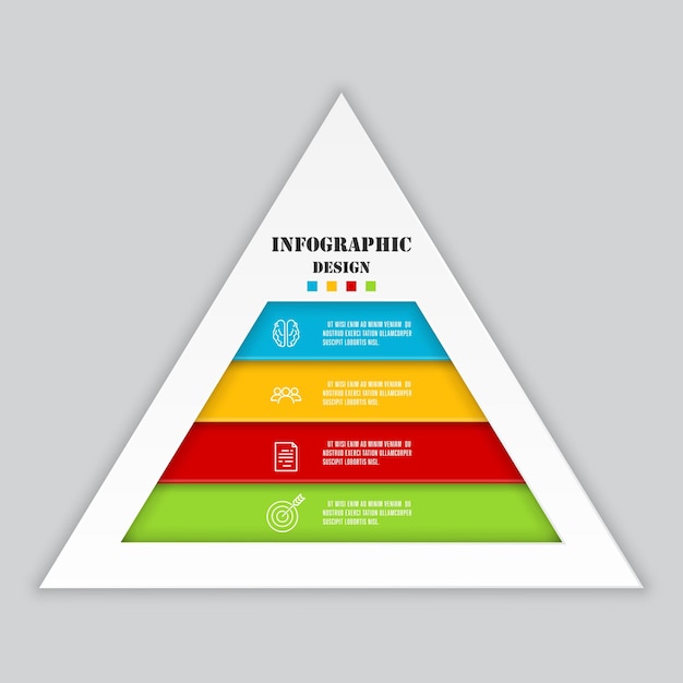 Koncepcja wektorowej infografiki biznesowej z procesem ikon liniowych Projekt szablonu 4 etapy