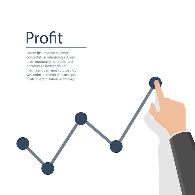 Plik wektorowy koncepcja zysku