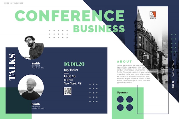 Plik wektorowy konferencja business meetingbrochure