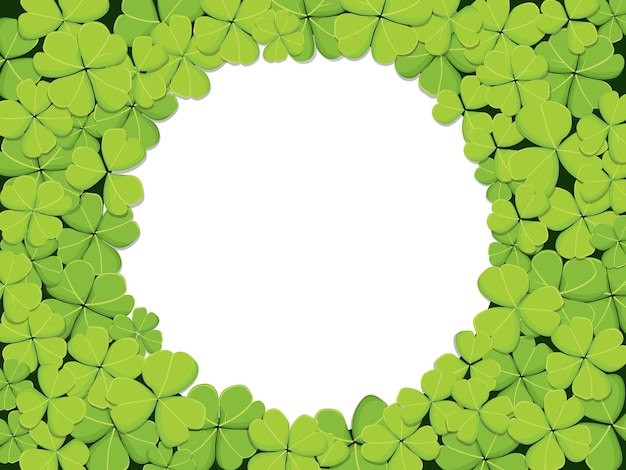 Plik wektorowy koniczyna pozostawia na białym tle ilustracje wektorowe st patricks day symbol irlandzki szczęśliwy shamrock tło