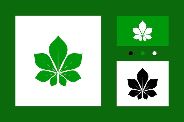 Konopie Konopne Liść Marihuany Ikona Logo Wektor Projekt Inspiracji