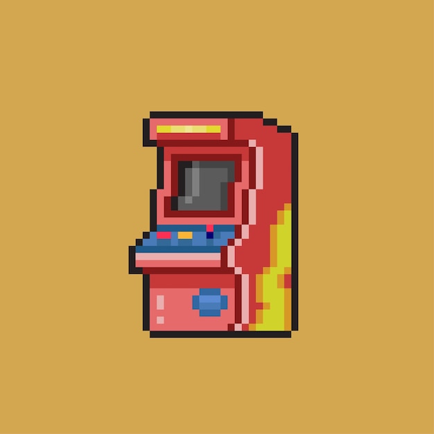 konsola zręcznościowa w stylu pixel art