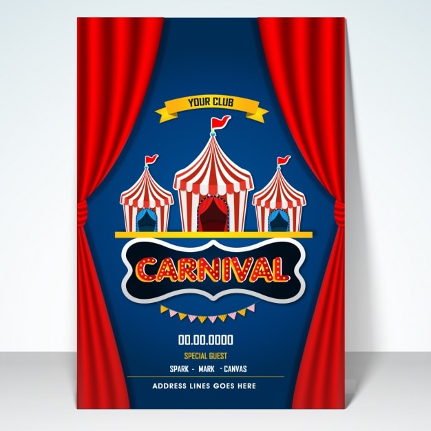 Konstrukcja Carnival Party Plakat