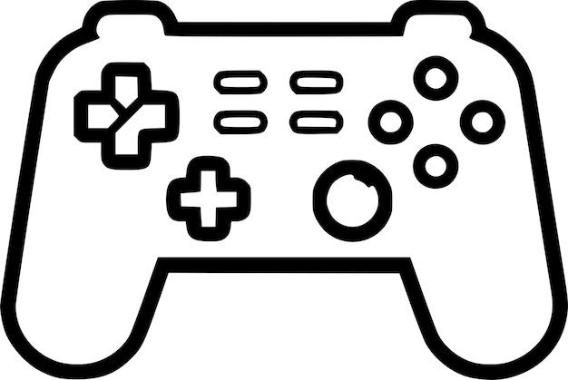 Plik wektorowy konstrukcja ikony kontrolera gry linear joystick sign bezprzewodowy gamepad dla konsoli do gier z edytowalnym