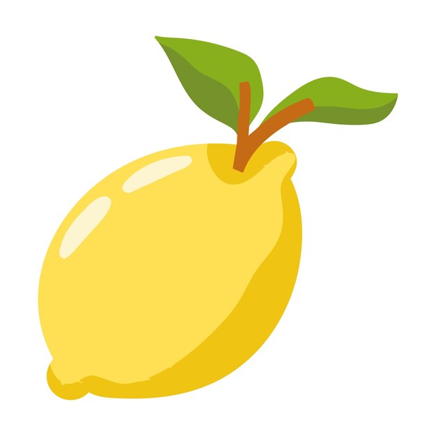 Konstrukcja Izolowanej Ikony Z Owocami Cytrynowymi