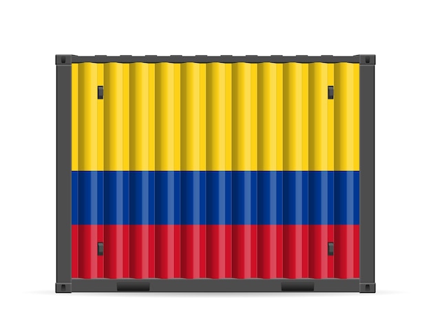 Kontener towarowy Flaga Kolumbii