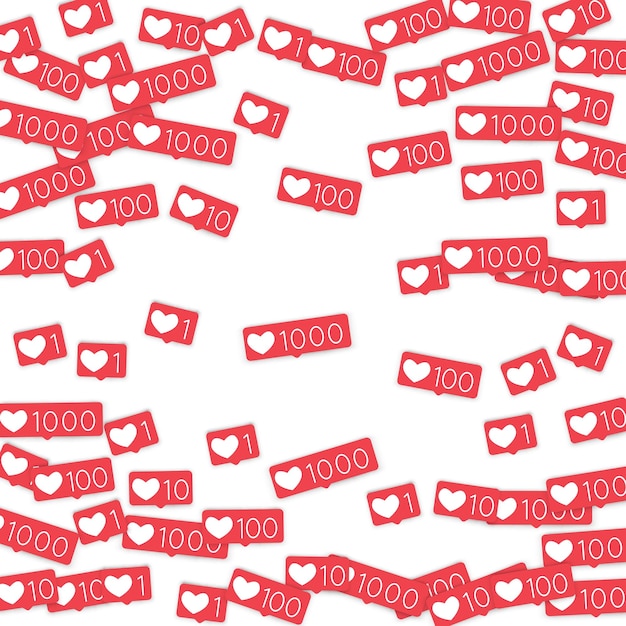 Kontery mediów społecznościowych. Jak tło. Ikony sieci społecznościowych. SMM, marketing cyfrowy, reklama, aplikacje, SEO, tło internetowe z upadkami jak kontery izolowane na białym tle. Uzależnienie internetowe.