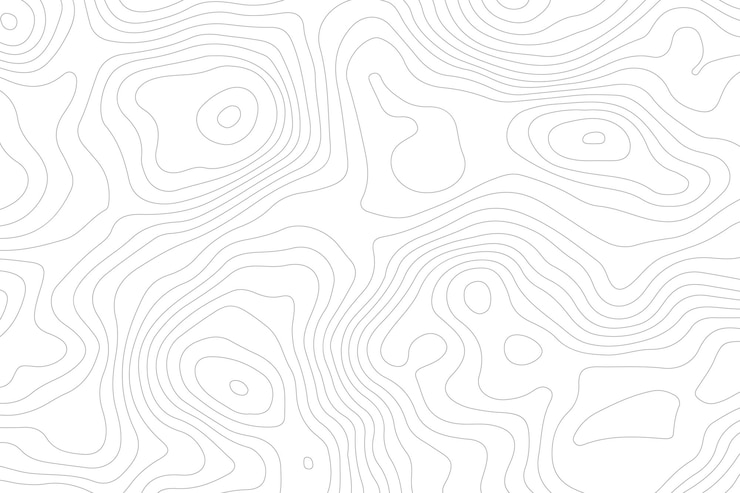 Wektor kontury topograficzne tło mapy biały papier zakrzywione relify tło topografia krajobraz i