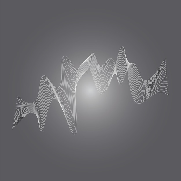 Plik wektorowy korektor fale dźwiękowe logo wektor ilustracja szablon projektu
