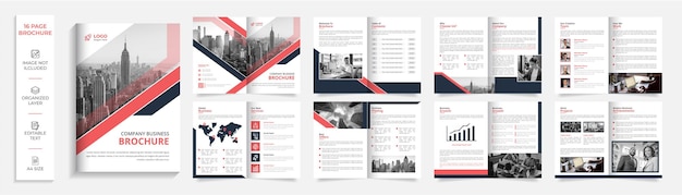 Korporacyjny profesjonalny, nowoczesny bi-fold szablon projektu broszury