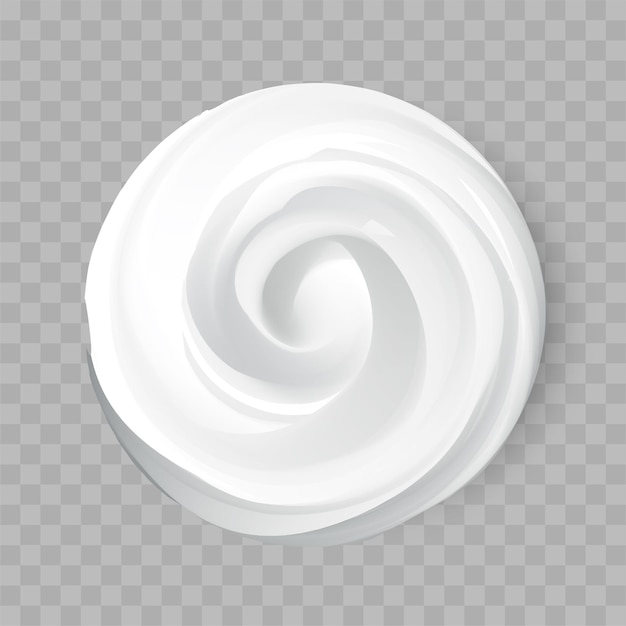 Kosmetyczny krem Creme rozmaz izolowany na tle może być używany oddzielnie Vector