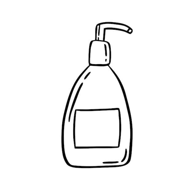 Kosmetyki dla zwierząt domowych Uzdrowienie zwierząt domowych Ręcznie narysowana ilustracja wektorowa w stylu Doodle