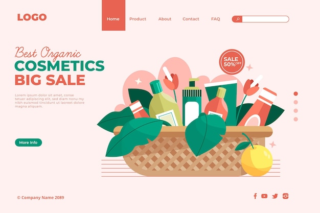 Kosmetyki Naturalne - Landing Page