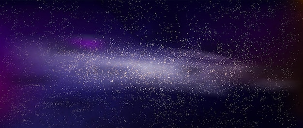 Plik wektorowy kosmiczny baner sztuki z galaktyką. abstrakcyjne tło dla sieci web, druku, projektowania mediów społecznościowych