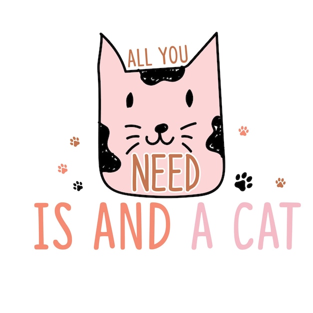 Koszulka Cat Svg Cat Quote svg cricut Cat Quote typografia projekt wektorowy