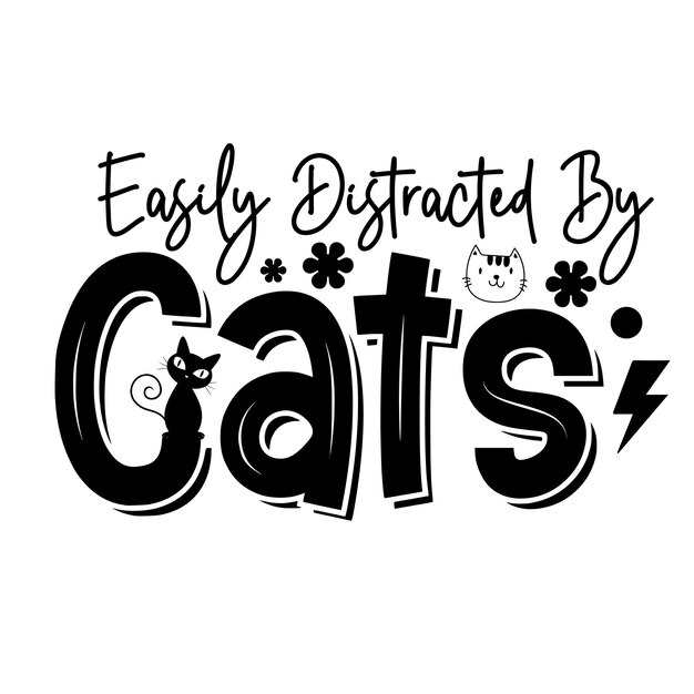Koszulka Cat Svg Cat Quote svg cricut Cat Quote typografia projekt wektorowy