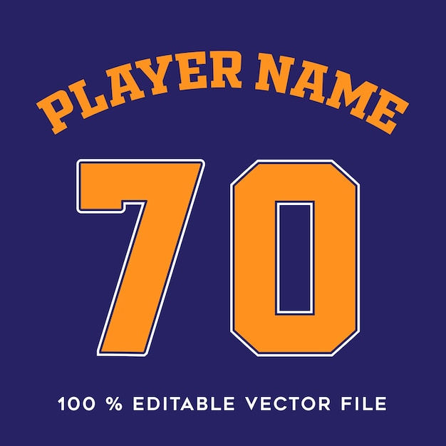 Plik wektorowy koszulka numer nazwa drużyny koszykówki nazwa do druku tekstowego efekt edytowalny wektor.