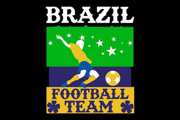 Plik wektorowy koszulka piłkarska brazylia