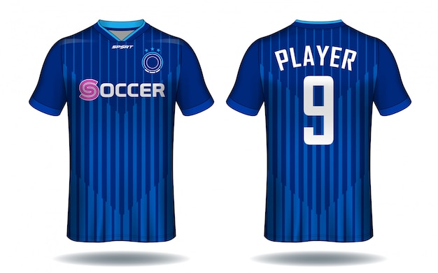 Koszulka piłkarska template.sport t-shirt design.