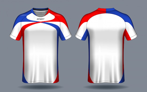 Koszulka piłkarska template.sport t-shirt design.