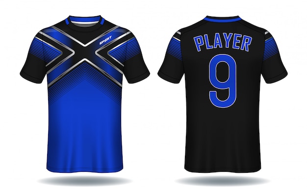 Koszulka piłkarska template.sport t-shirt design.