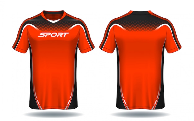 Koszulka piłkarska template.sport t-shirt design.