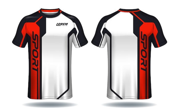 Koszulka piłkarska template.sport t-shirt design.