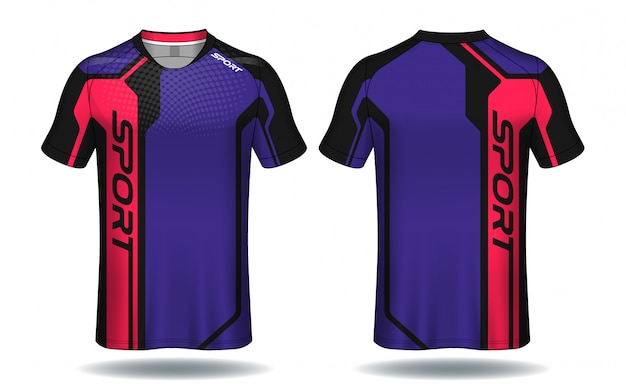Koszulka piłkarska template.sport t-shirt design.