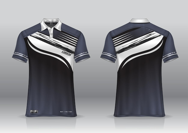 Koszulka polo sportowa makieta golfowa dla jednolitego szablonu
