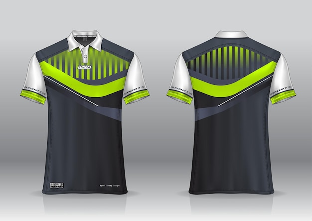 Koszulka polo sportowa makieta golfowa dla jednolitego szablonu