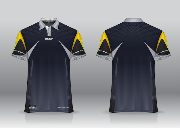 Koszulka polo sportowa makieta golfowa dla jednolitego szablonu