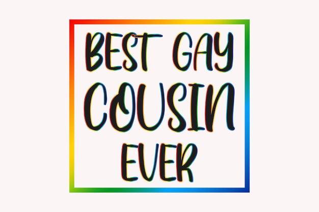 Koszulka Pride Gay Rainbow Typography Vector Premium