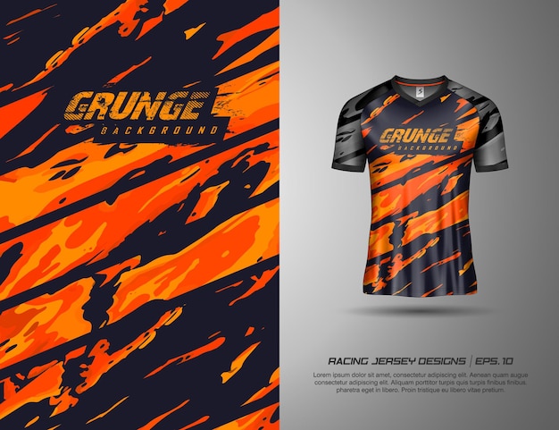 Koszulka sportowa w stylu grunge do wyścigów na koszulkach kolarskich w piłce nożnej
