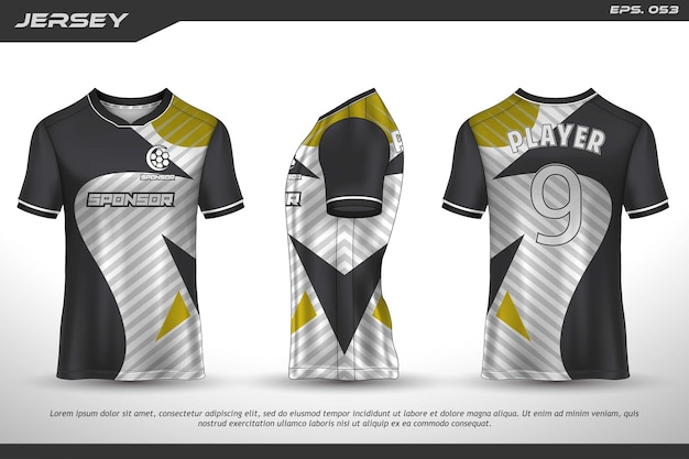 Koszulka sublimacyjna z wzorem Jersey Premium geometryczny wzór Niesamowita kolekcja wektorowa do piłki nożnej piłka nożna wyścigi kolarstwo gry motocross sport