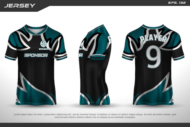 Koszulka sublimacyjna z wzorem Jersey Premium geometryczny wzór Niesamowita kolekcja wektorowa do piłki nożnej piłka nożna wyścigi kolarstwo gry motocross sport