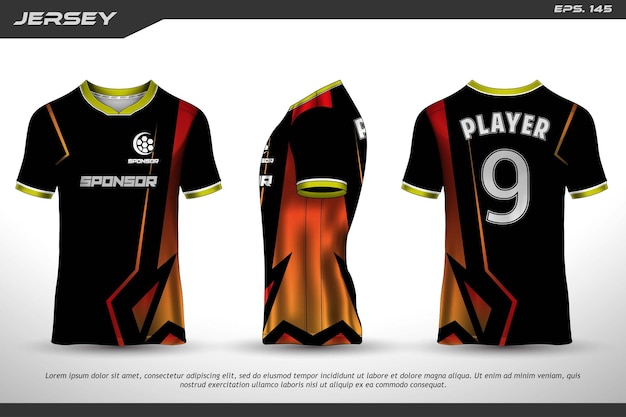 Koszulka sublimacyjna z wzorem Jersey Premium geometryczny wzór Niesamowita kolekcja wektorowa do piłki nożnej piłka nożna wyścigi kolarstwo gry motocross sport